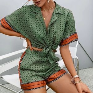 Green Cabo Two Piece Set